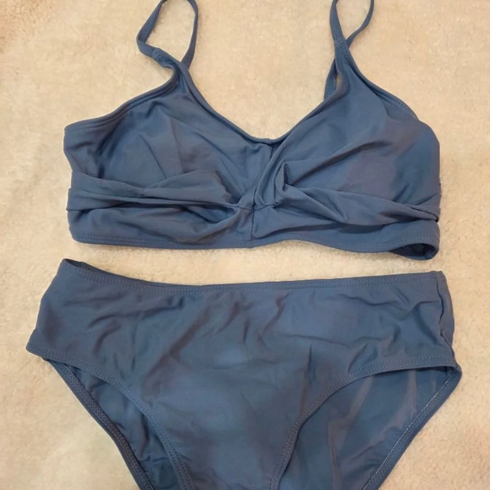 CHIC‎ Blue Crisscross Bikini Set- TEEN/GIRLS SIZE 13/14